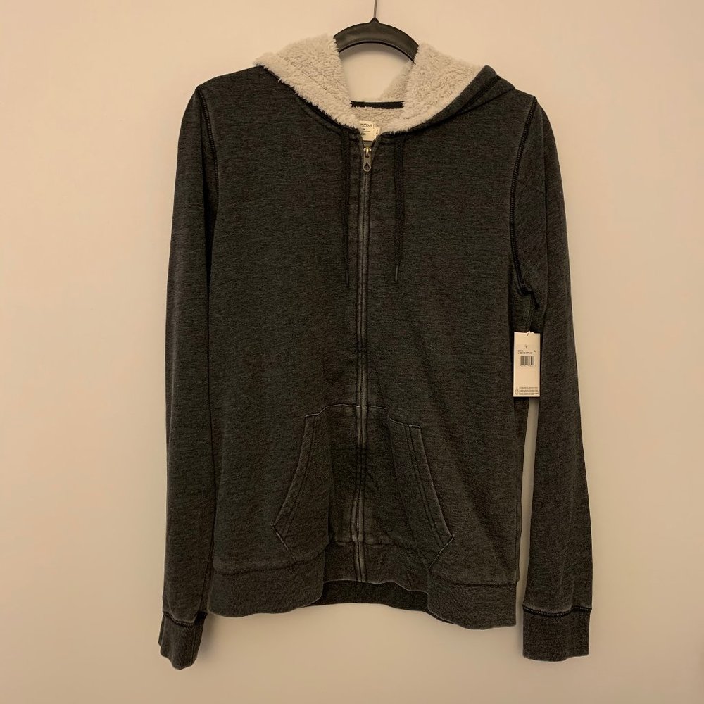 Faux Fur Lined Hoodie